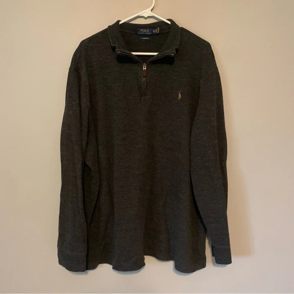 POLO RALPH LAUREN Men’s Estate Rib Quarter-Zip Sweater